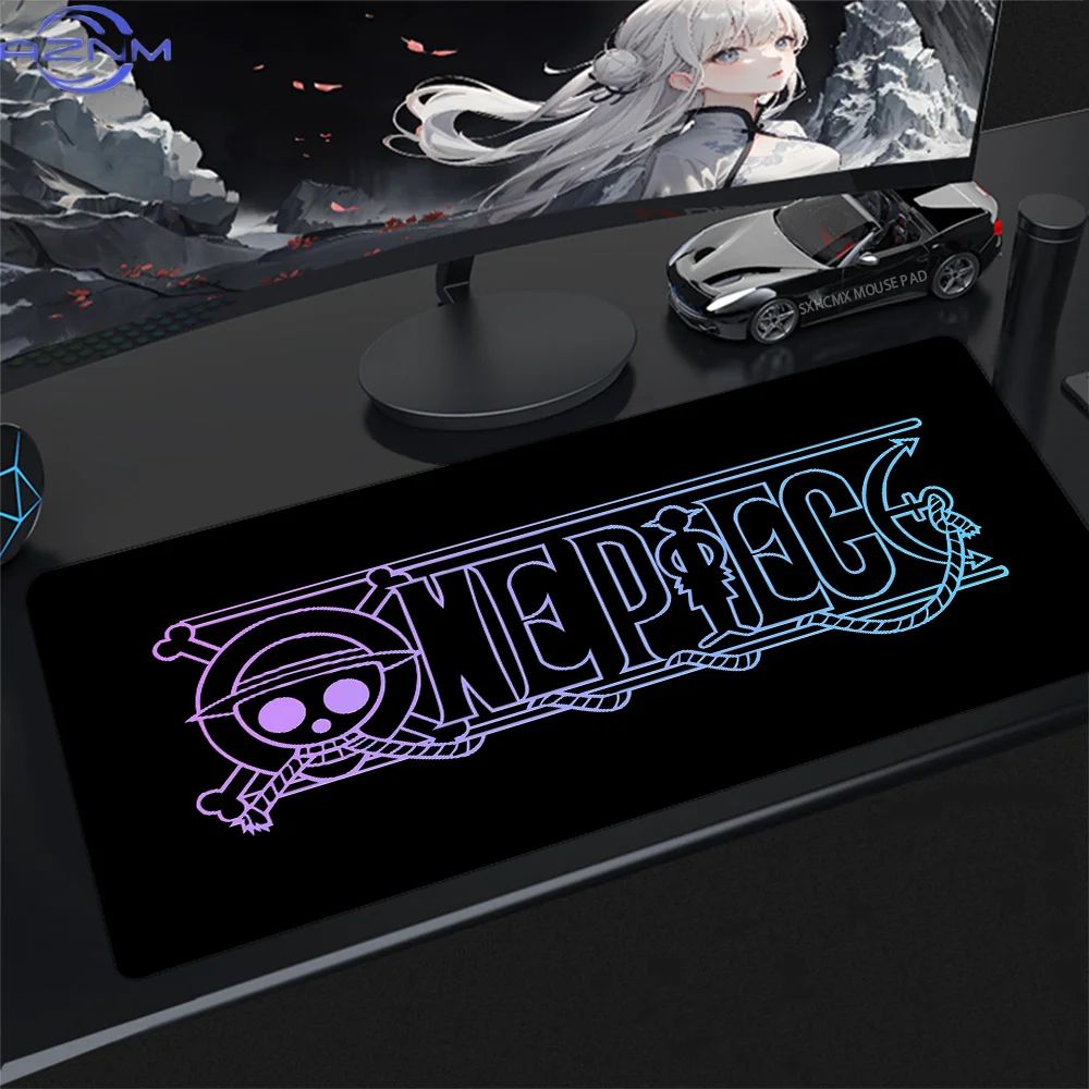 Large Mouse Pad Japan Anime One Piece Logo Gaming Mouse Mat Waterproof Desk Mat for Computer Laptop Keyboard Gamer Home Decor