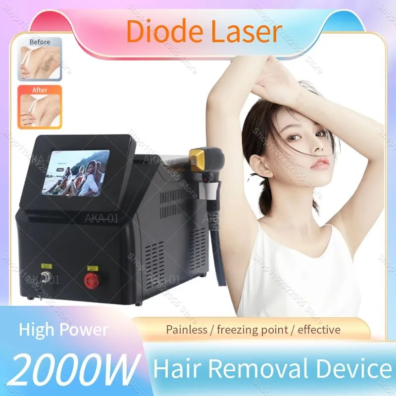 

Factory Price 2000W Ice Titanium Platinum 755 1064 808nm Diode Laser Hair Removal Machine Alexandrite Hair Remover