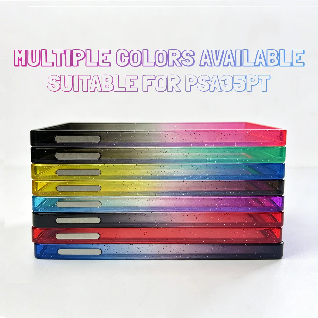 For PSAcard with Glitter TPU 35PT Transparent Backing Bricks and Shock-Resistant Protective Display Cases For Collectible Card - view 2