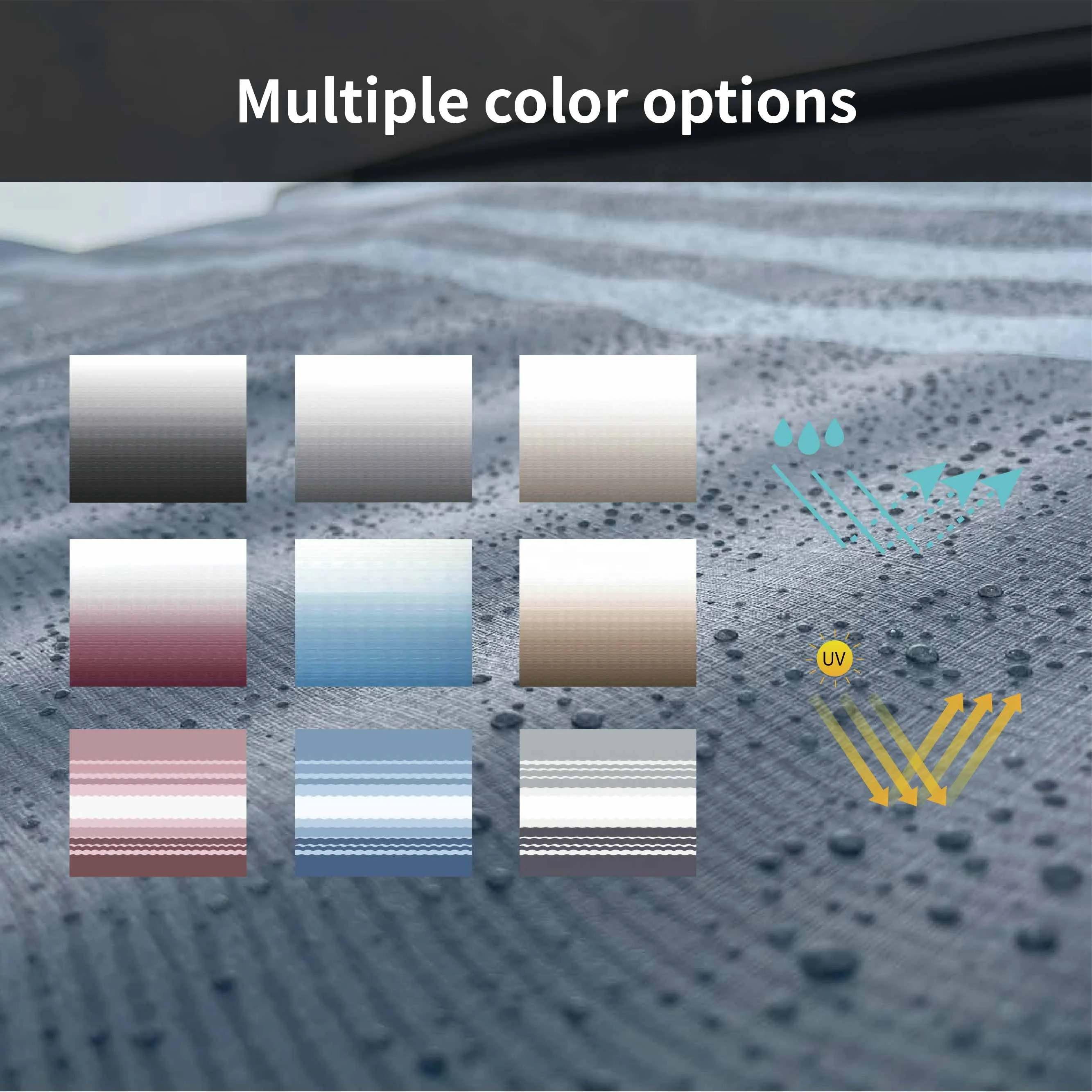 2x1.5M Manual Control Durable Sun Shade RV Caravan Van Camper Motorhome Awning