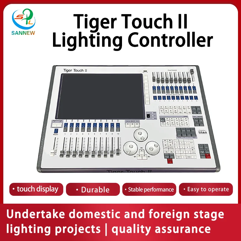 Titan v16.0 Tiger Touch 2 DMX512 Controller Disco DJ professionale per effetti scenici a testa mobile e controllo Laser a rondella