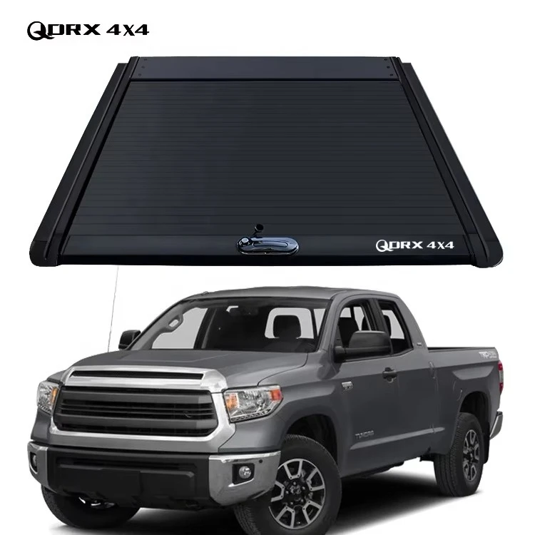 

Black Hard Pickup Truck Parts Aluminum Double Pickup Truck Bed Cover for Tonneau 2004~2022 Tundra