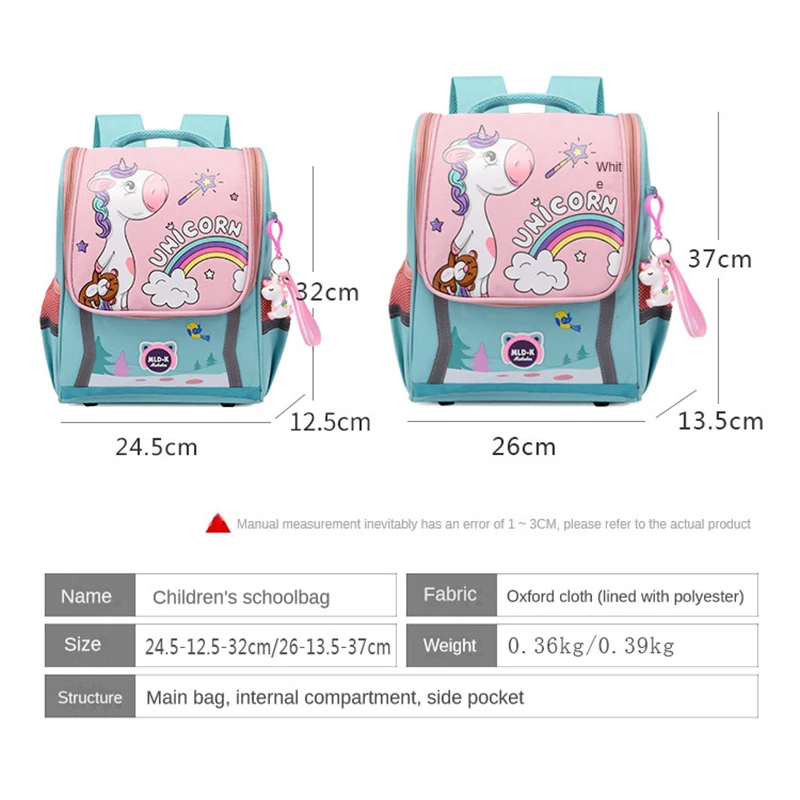 Children Schoolbag Schoolchild Backpack Kindergarten Cute Cartoon Space Bag Large and Small Kid Backpack Little Girl Bookbag