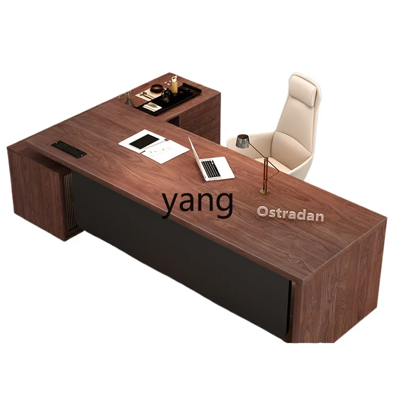 

LMM all solid wood boss table company leader manager office supervisor table