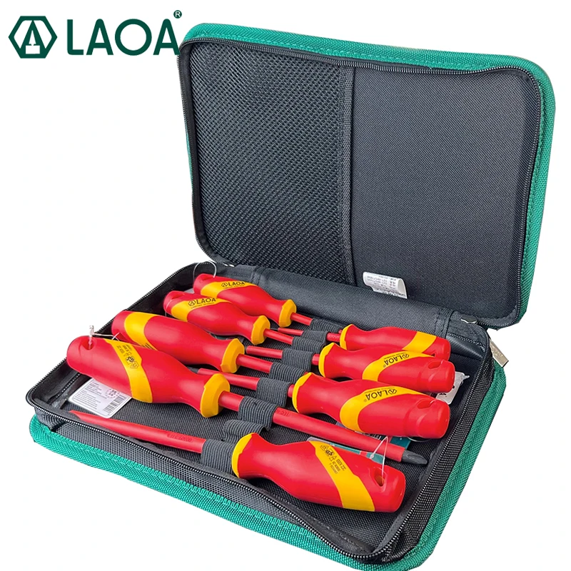 LAOA S2 Screwdriver VDE Slotted and Phillips Screwdrivers 1000V Isolation Current Cross Flat electrician Screwdriver