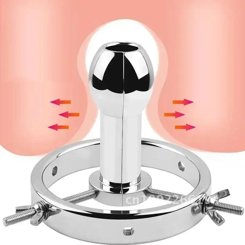 Metal Anal Plug Dilator Adjustable Anovaginal Peep for Woman/man/Couples Anal 18 Deep Dilator Plug Butt Sex Toy Adult Tool Anal