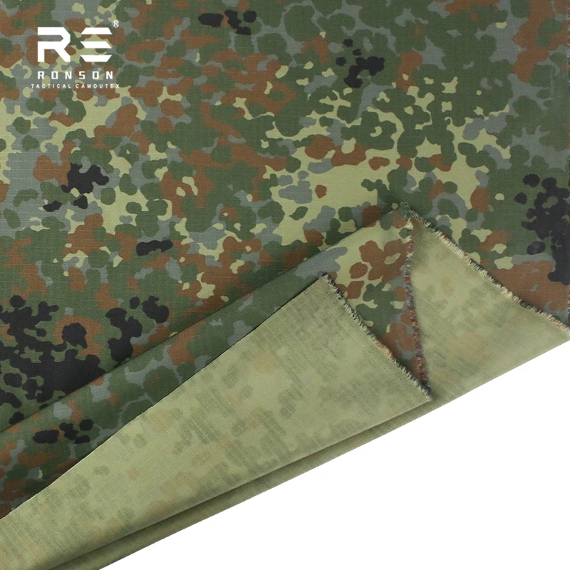 Hot Sale FLECKTARN 50% Nylon 50% Cotton Fabric Camouflage NYCO5050 Tactical Fabric Use for Uniform In Stock