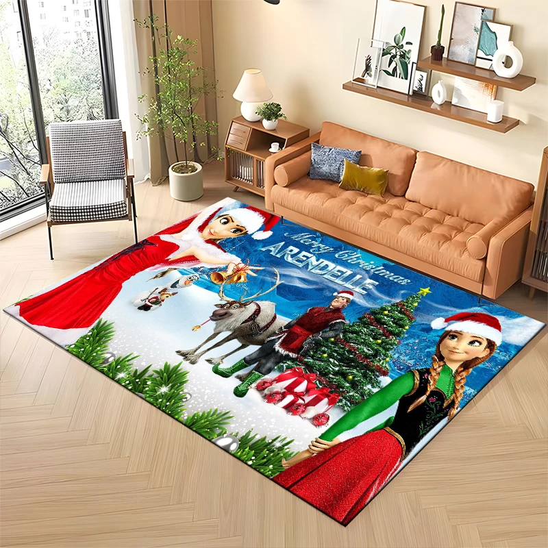 Disney Frozen Cartoon Large Area Rugs Carpet for Home Living Room Children\'s Bedroom Sofa Doormat Decoration Kids Mats Potdemiel