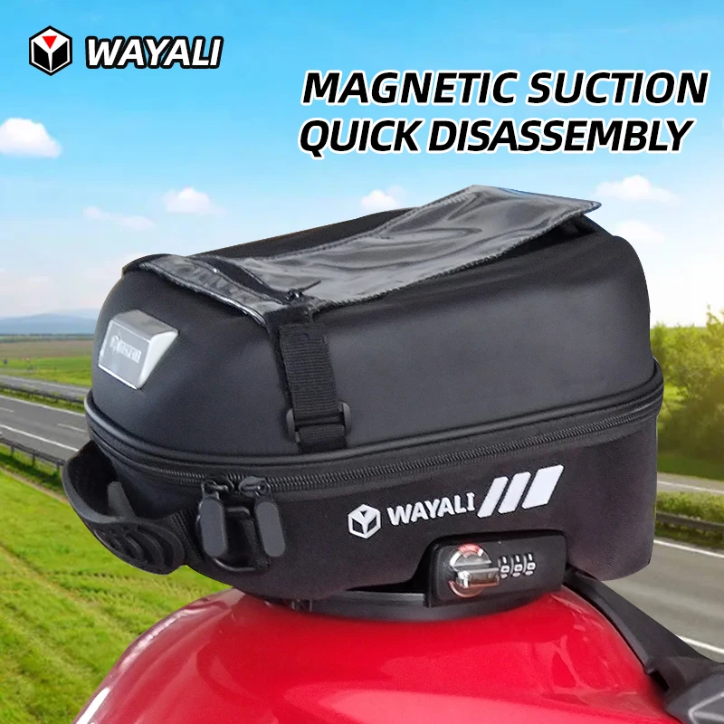 For Macbor Montana XR5 For Colove KY500X KOVE 500X Cobra 321R Motorcycle Tank Bag Navigation Bags Storage Bag With Password Lock