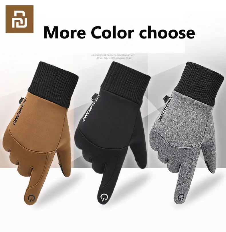 Youpin – gants de sport de plein air pour hommes et femmes, antidérapants, chauds, pour la conduite, la moto, le Snowboard, avec écran tactile