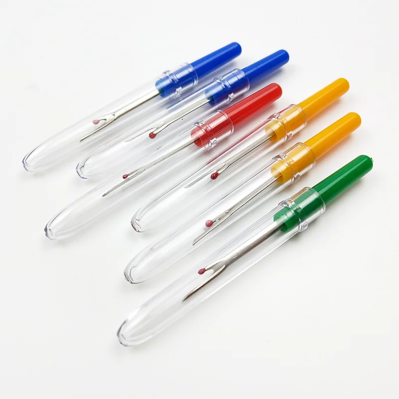 Plastic Handle Steel Thread Cutter Seam Ripper Cross Stitch Unpicker Sewing Tools Removal Needle DIY Sewing Accessories