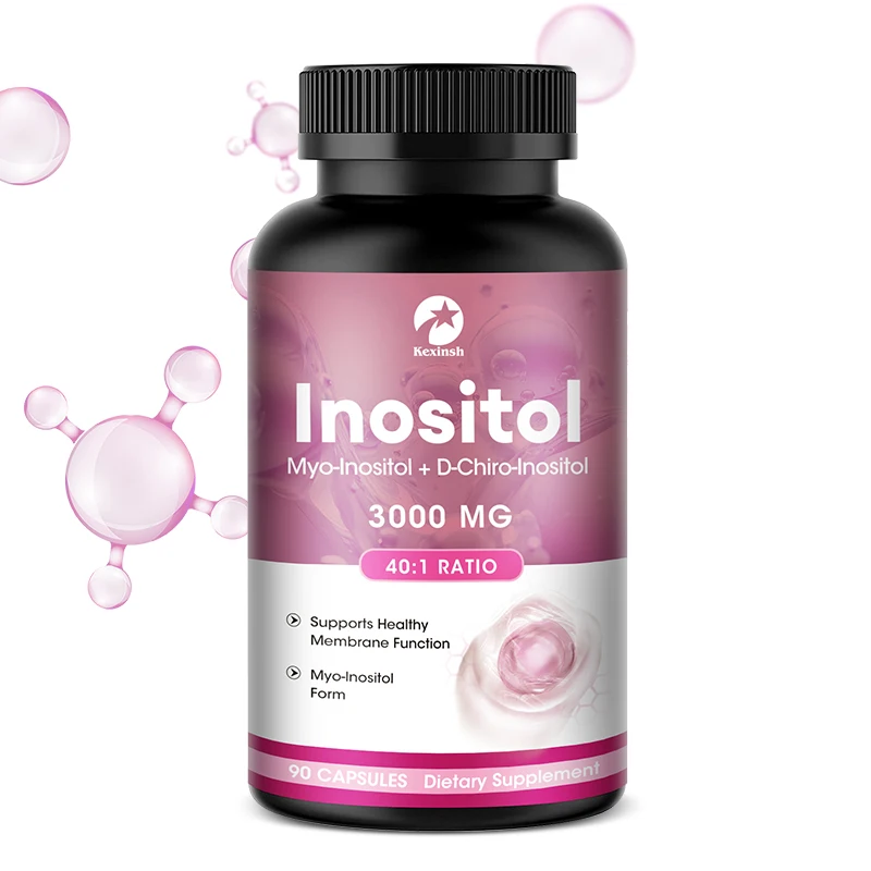 

Kexinsh Myo & D-Chiro Inositol Capsules 3000mg 40:1 for Women To Support Ovarian Function and Hormonal Balance