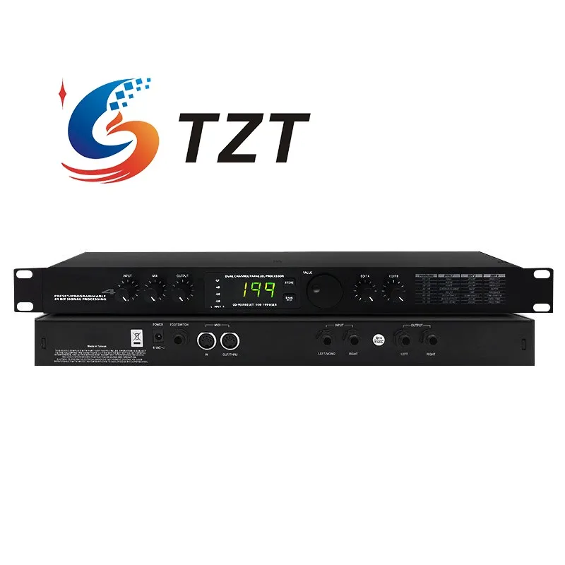 TZT Microverb4 Dual Channel Professional Digital Effector DSP Preset/Programmable 24Bit Signal Processor