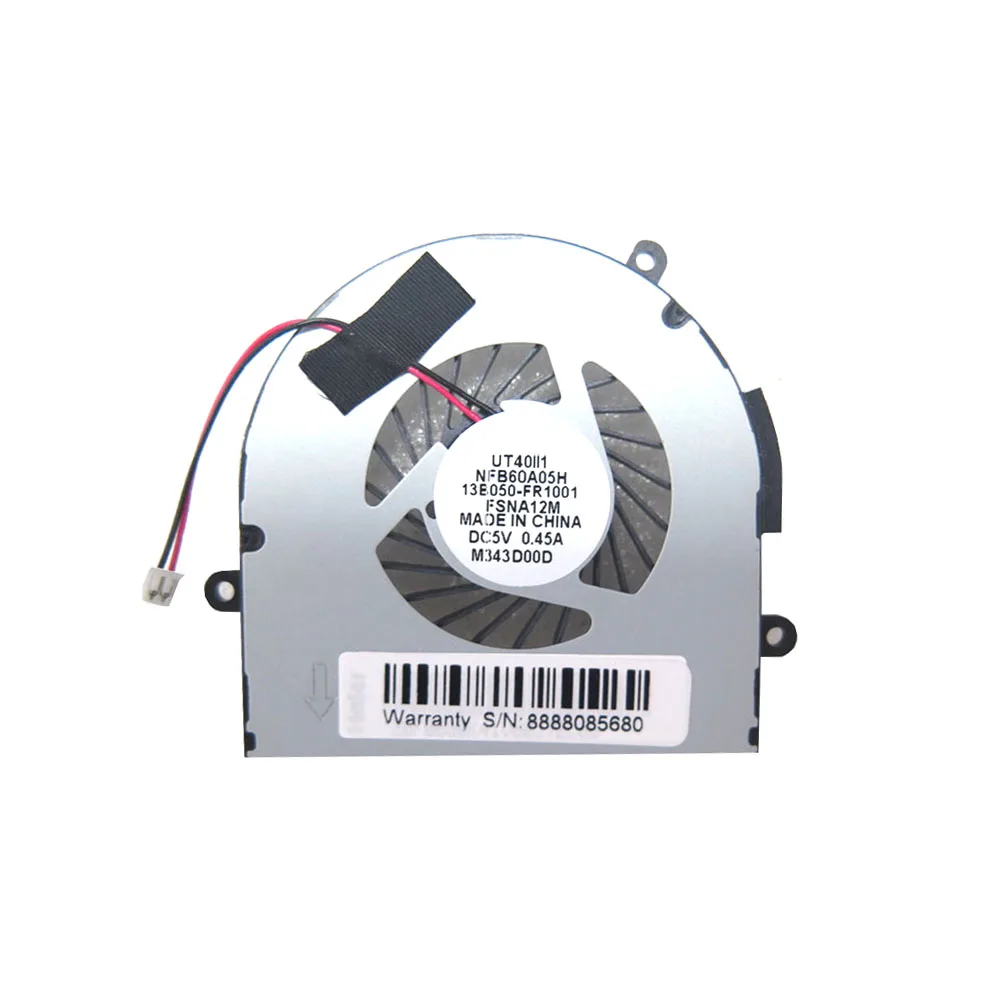 Вентилятор процессора ноутбука для ECS UT40 UT40II1 UT40II1 NFB60A05H 13B050-FR1001 FSNA12M DC5V 0,45A новый