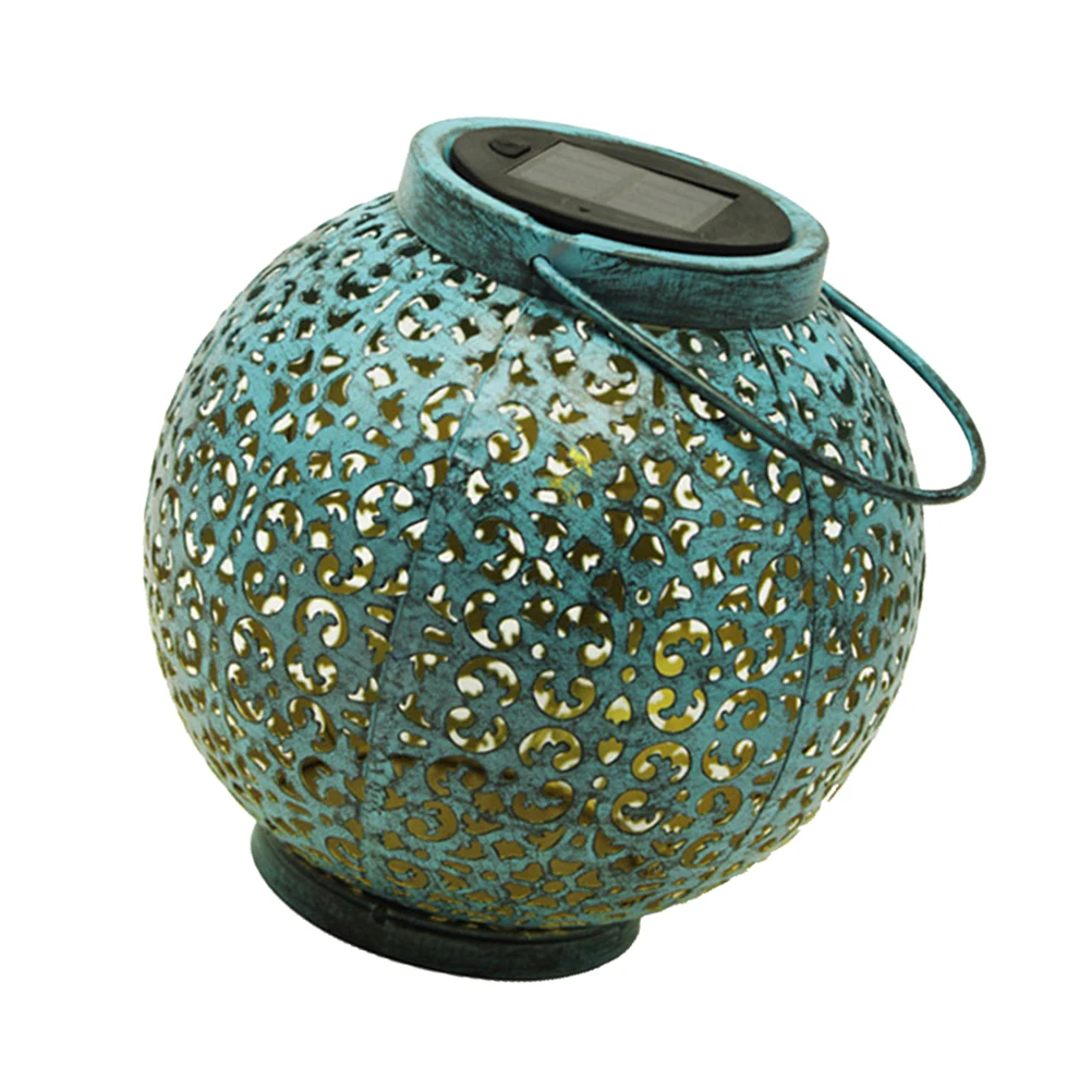 

Decorative Iron Solar Lantern Hanging Light Soft Ambient Glow for Garden Pergolas Trees LED Solar Lantern