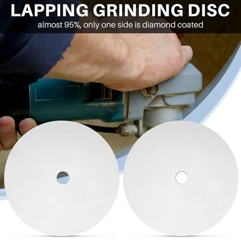 BEAU-3Pcs Diamond Flat Lap Disc 8 Inch 600 1000 3000 Grit, Diamond Grinding Sanding Wheel, Lapping Polishing Disc