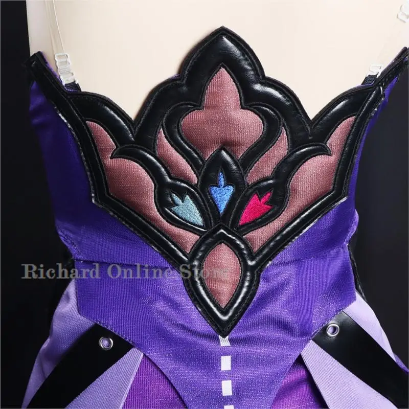 Honkai Star Rail Black Swan Cosplay Costume Wig Anime Game Cosplay Women Sexy Fancy Costume Suit Purple Wig Shoes Halloween Set