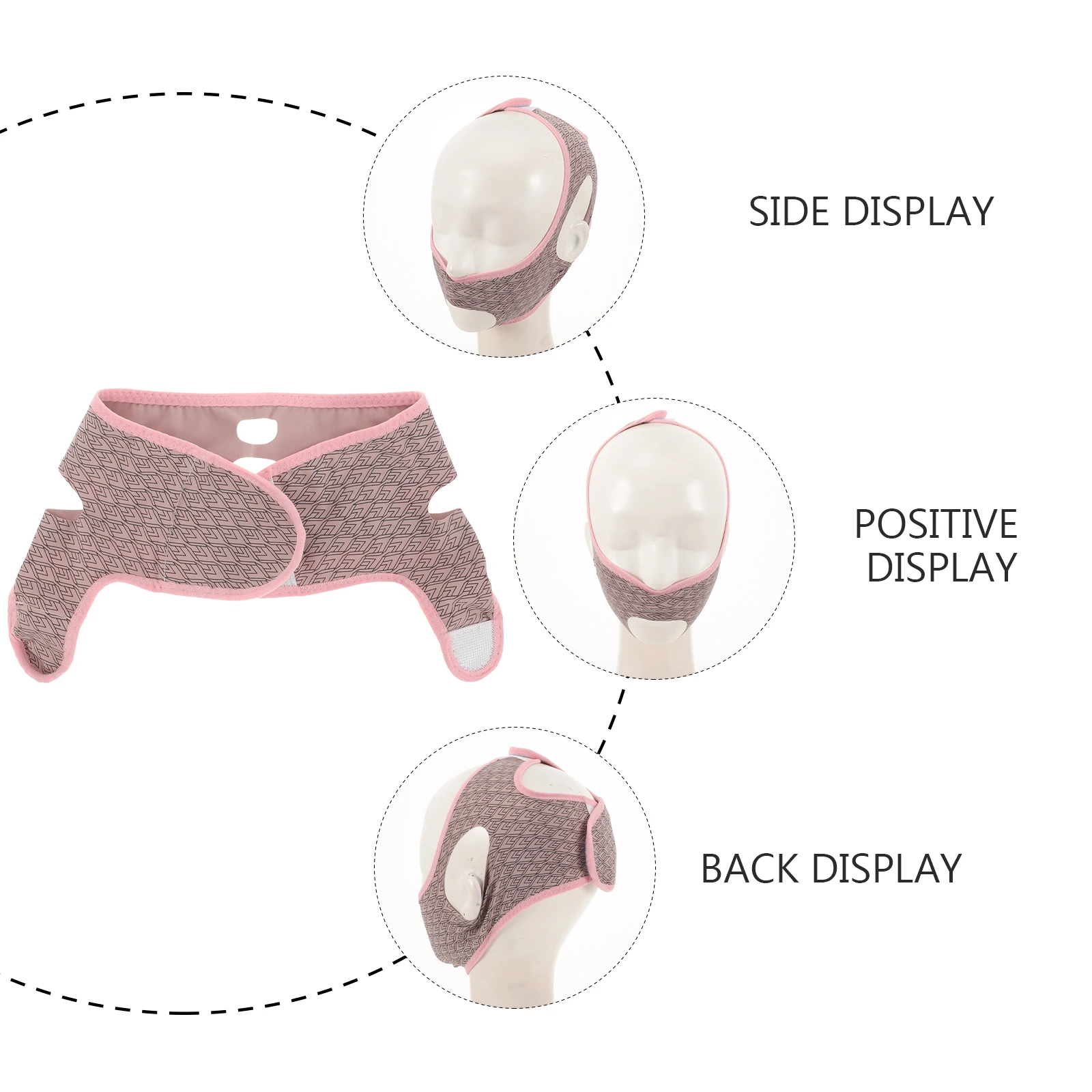 

Slimming Face Bandage Mercerized Cloth Double Chin Reducer Reusable Anti Aging Skin Tightening Straps Use Facial Care