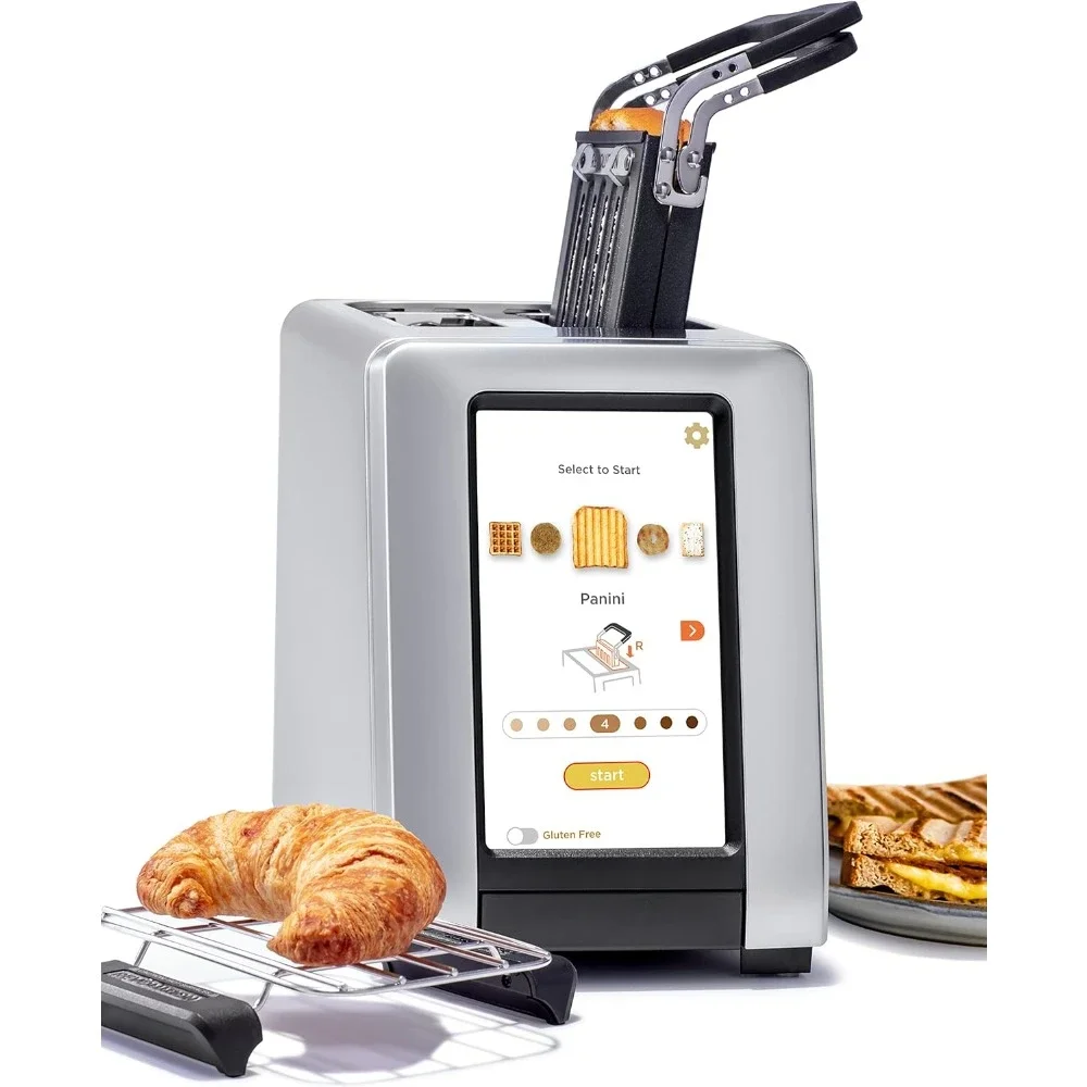 Smart Touchscreen Toaster R270, 2-Slice Stainless Steel Toaster with InstaGLO Fast Heating & Warming Rack