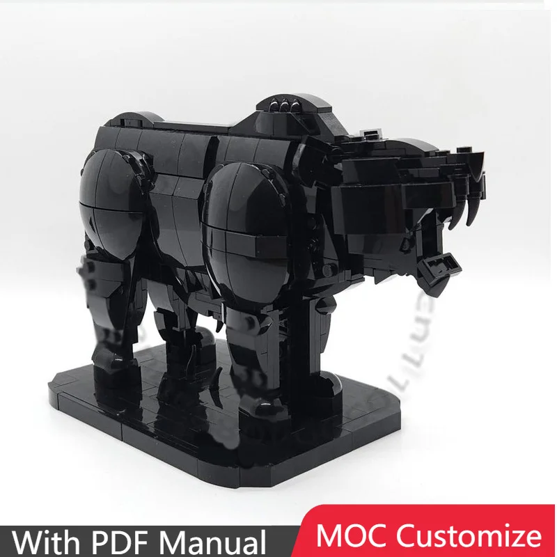 

418 PCS Customize Ursus Arctos Horribilis MOC Customize Modular Building Block Simple Technology Model DIY Boy Holiday Toy Gifts