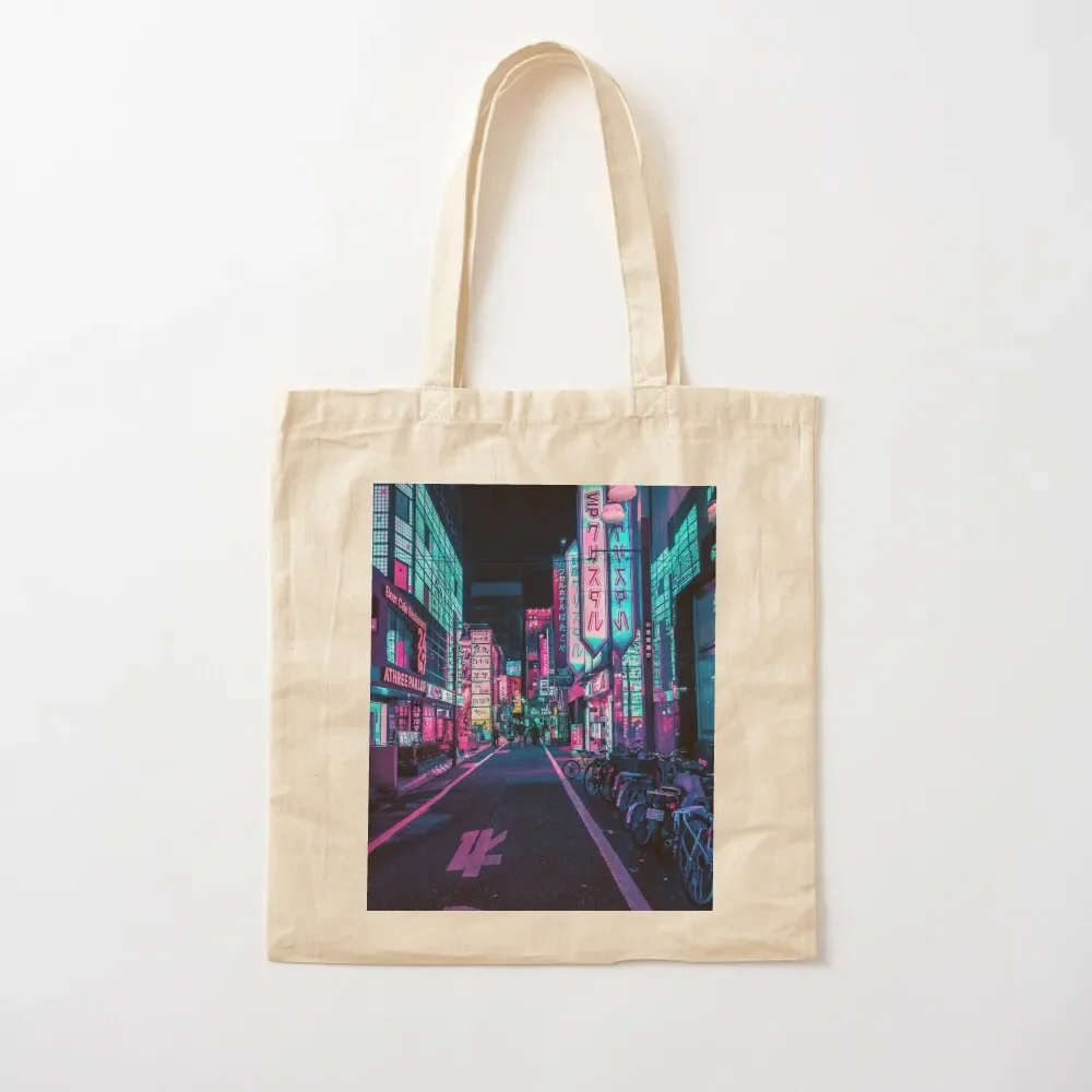 

Tokyo - A Neon Wonderland Tote Bag reusable shopping bag handbag tote bags aesthetic
