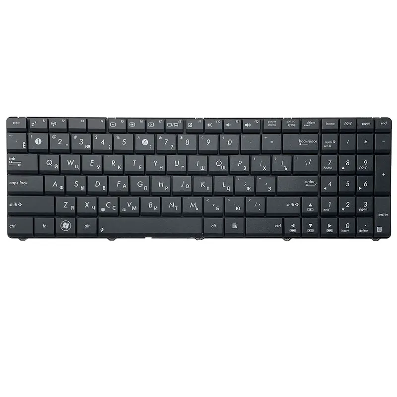 Russian Keyboard For ASUS K53U K53T X53U K53Z K53B K53BR X53BY K53TA K53TK K73BY K73T K73B K73TA RU Black