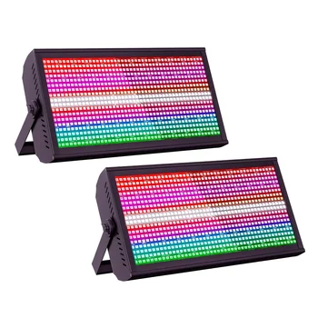 Yiflamefly 2 個ステージライトバーウォッシュストロボライト 130 ワット RGB LED アップライトバー DMX512 DJ ライトパーティーディスコ結婚式ホリデー KTV