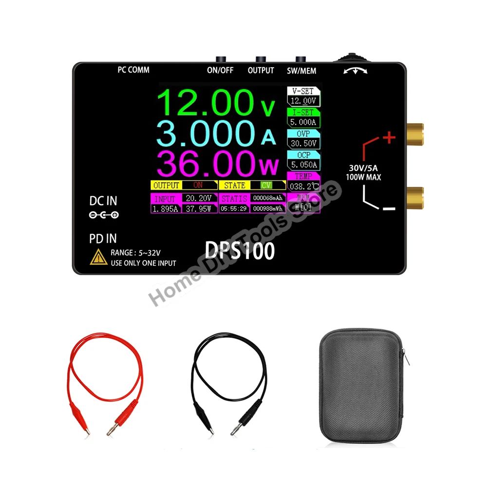 

DPS100 30V 5A 100W CNC Adjustable DC Power Supply Laboratory Power Supply Voltage Current Regulated Input Output Protect