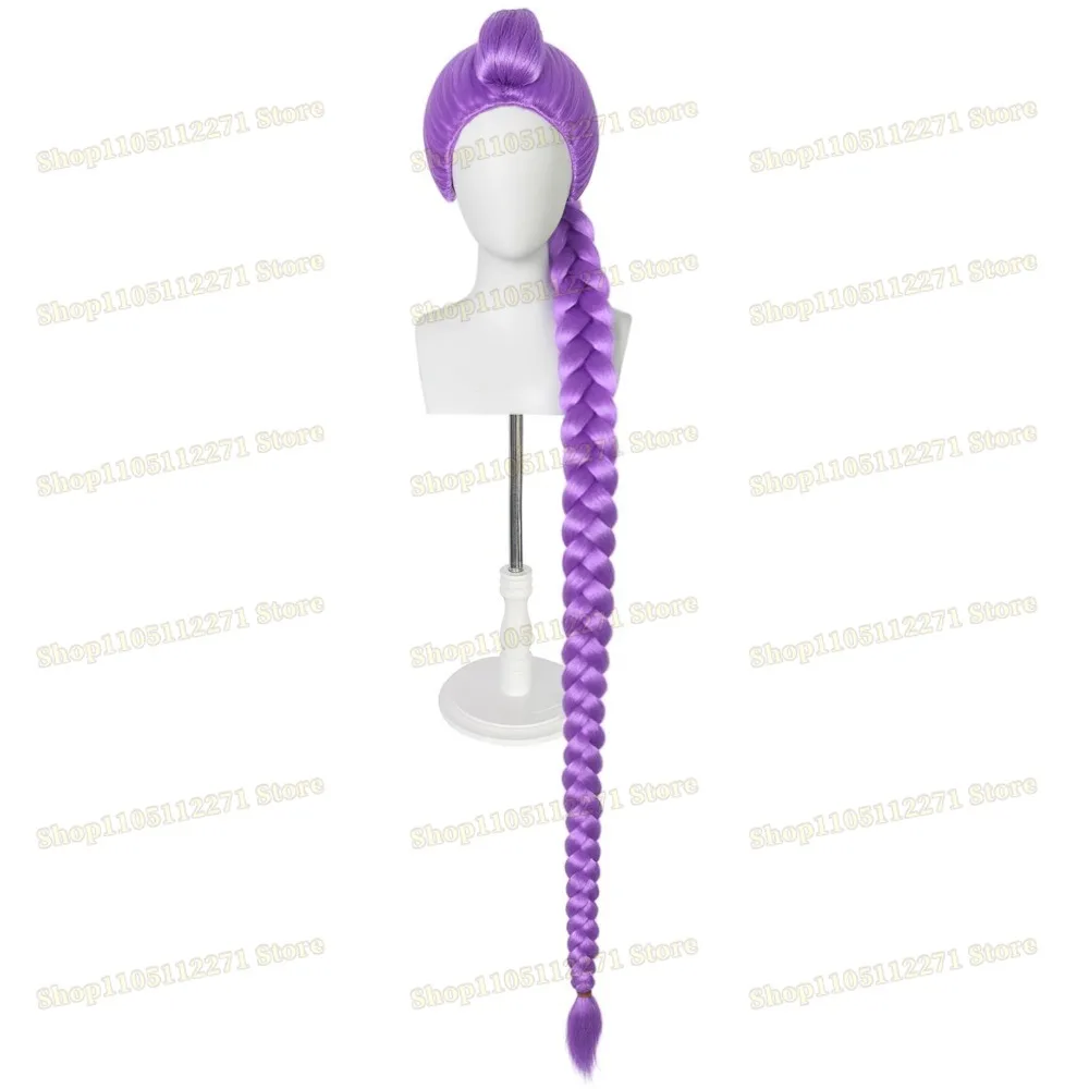 فيلم Kpop شعر مستعار تأثيري ميرا رومي زوي شيطان الصيادين أرجواني أسود أحمر طويل الشعر مقاومة للحرارة بيروكات صناعية كرنفال الدعائم