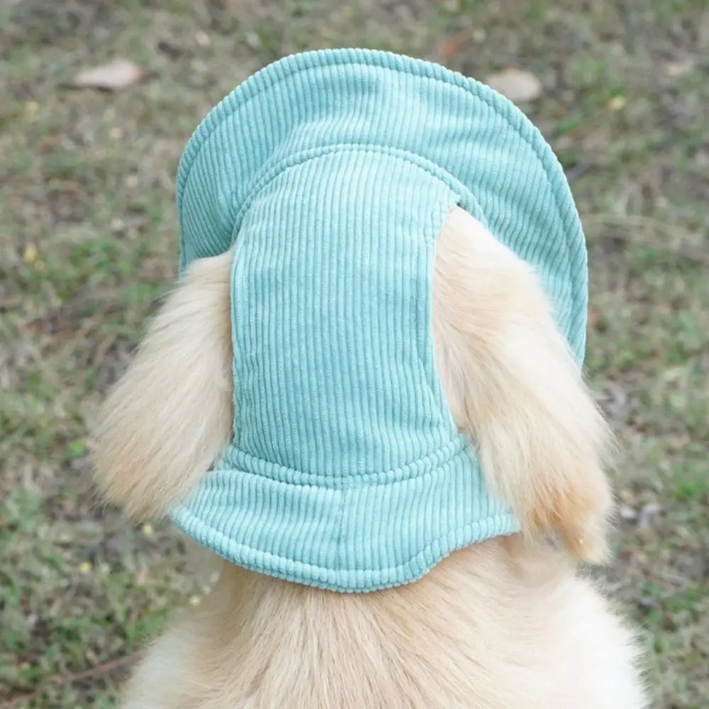 Adjustable Pet Bucket Hat with Ear Holes - Breathable Sun Protection Cap for Dogs & Cats