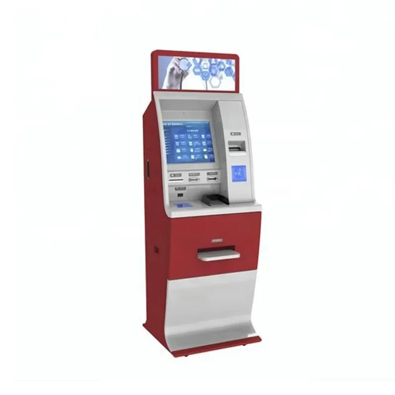 Multifunction Self Service Kiosk Touchscreen Print Cash Payment Machine