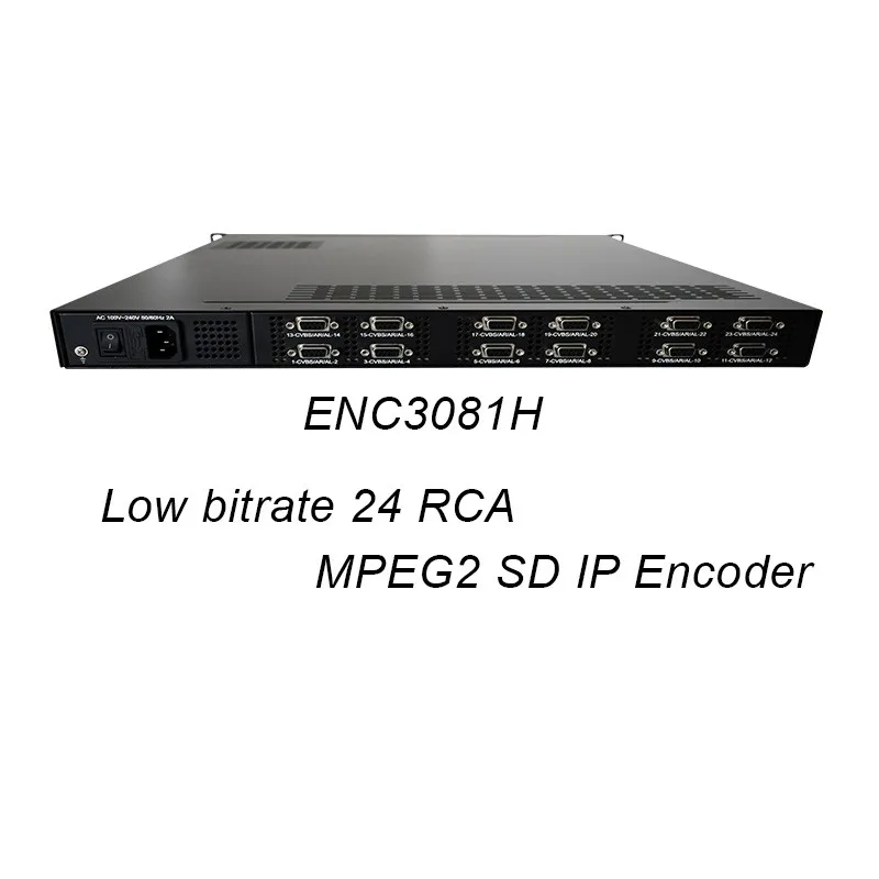 (DIBSYS ENC3081H) digital catv headend 24 Chs mpeg2 encoder SD Video ip streamer