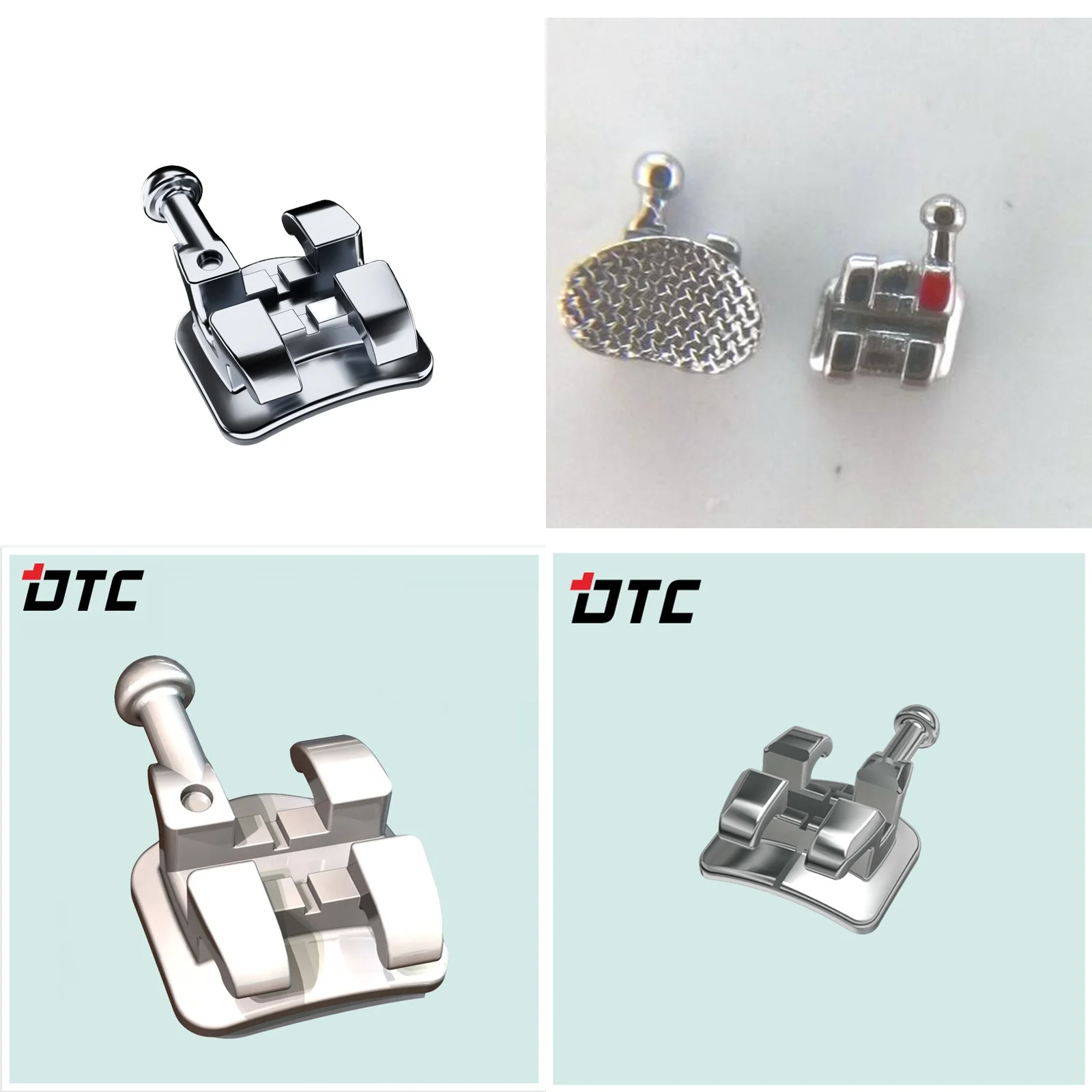 Orthodontic Braces, Metal Holders MBT ROTH Stainless Steel Mechanical CE Certified 3 Years Warranty 018/0.022 Notch