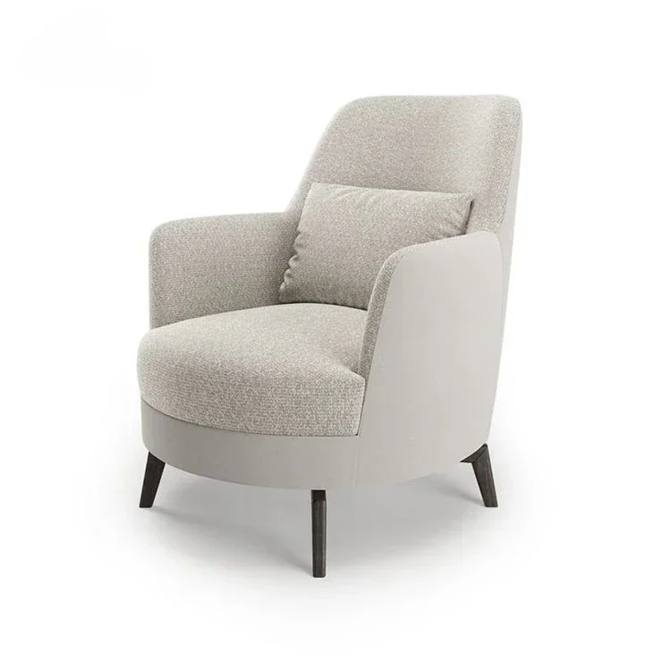 

Оптовая продажа, роскошное кресло для отдыха в отеле с акцентом и табуреткой, тканевое кожаное кресло для ожидания с одним посетителем