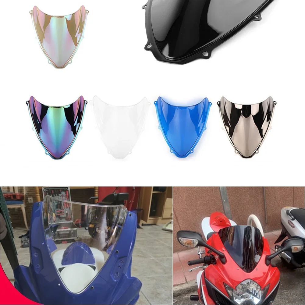 Motorcycle Double Bubble Windshield Deflector Protector Wind Screen For Suzuki GSXR GSX-R 600 750 R K6 GSXR600 GSXR750 2006 2007