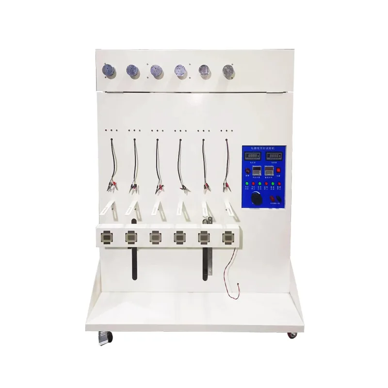 

Plug wire pull-out testing machine, six sets of power cord static lifting load pull-out testing device