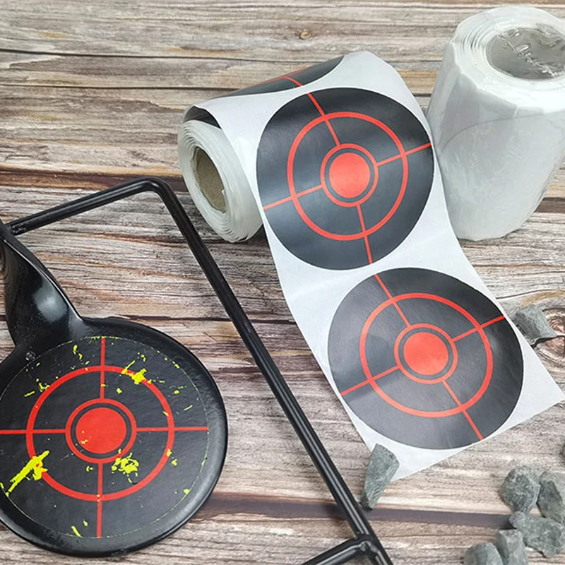 50/100/200Pcs Splatter Splash Paper Per Roll 3inch Adhesive Shooting Sticker Targets  Amp Shooting Reactive Practice Training