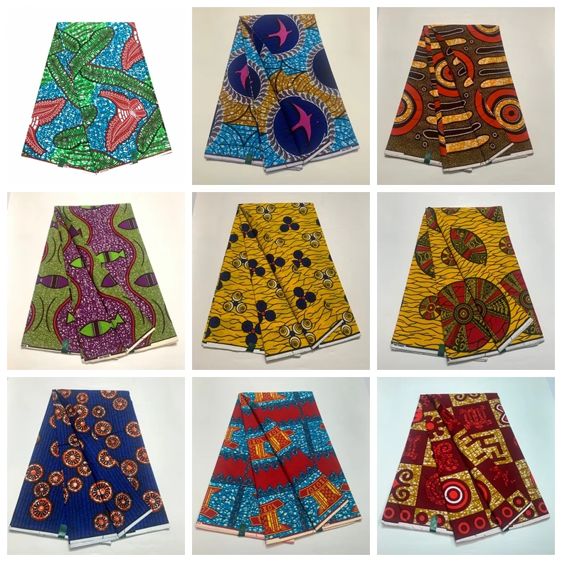 

Новейший настоящий воск, гарантированный настоящий воск, высокое качество, воск с принтом Pagne, 6 ярдов, африканская швейная ткань Анкара для свадебного платья, хит продаж