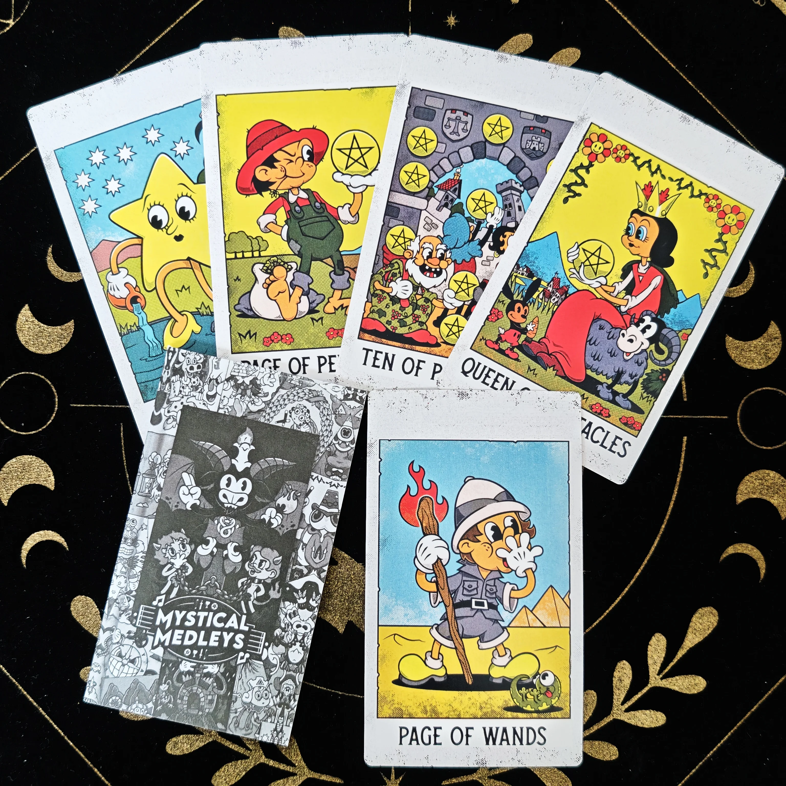 12x7 سنتيمتر الغامضة Medleys خمر الكرتون بطاقات التارو A 78 أوراكل الإنجليزية رؤى العرافة طبعة بوراد لعب الألعاب #3