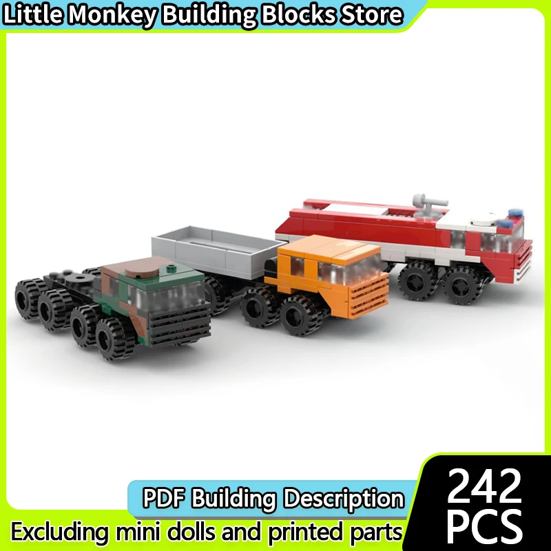 

City Car Model MOC Building Bricks Heavy-Duty Military Truck Pack Modular Technology Children Holiday Gifts Assemble Toys Suit