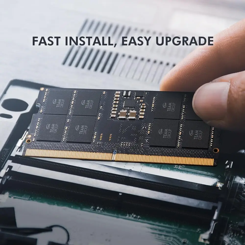 TEAMGROUP Elite SODIMM DDR5 32GB 16GB 5600Mhz (PC5-44800) CL46 Non-ECC Unbuffered 1.1V 262 Pin Laptop Memory Module Ram