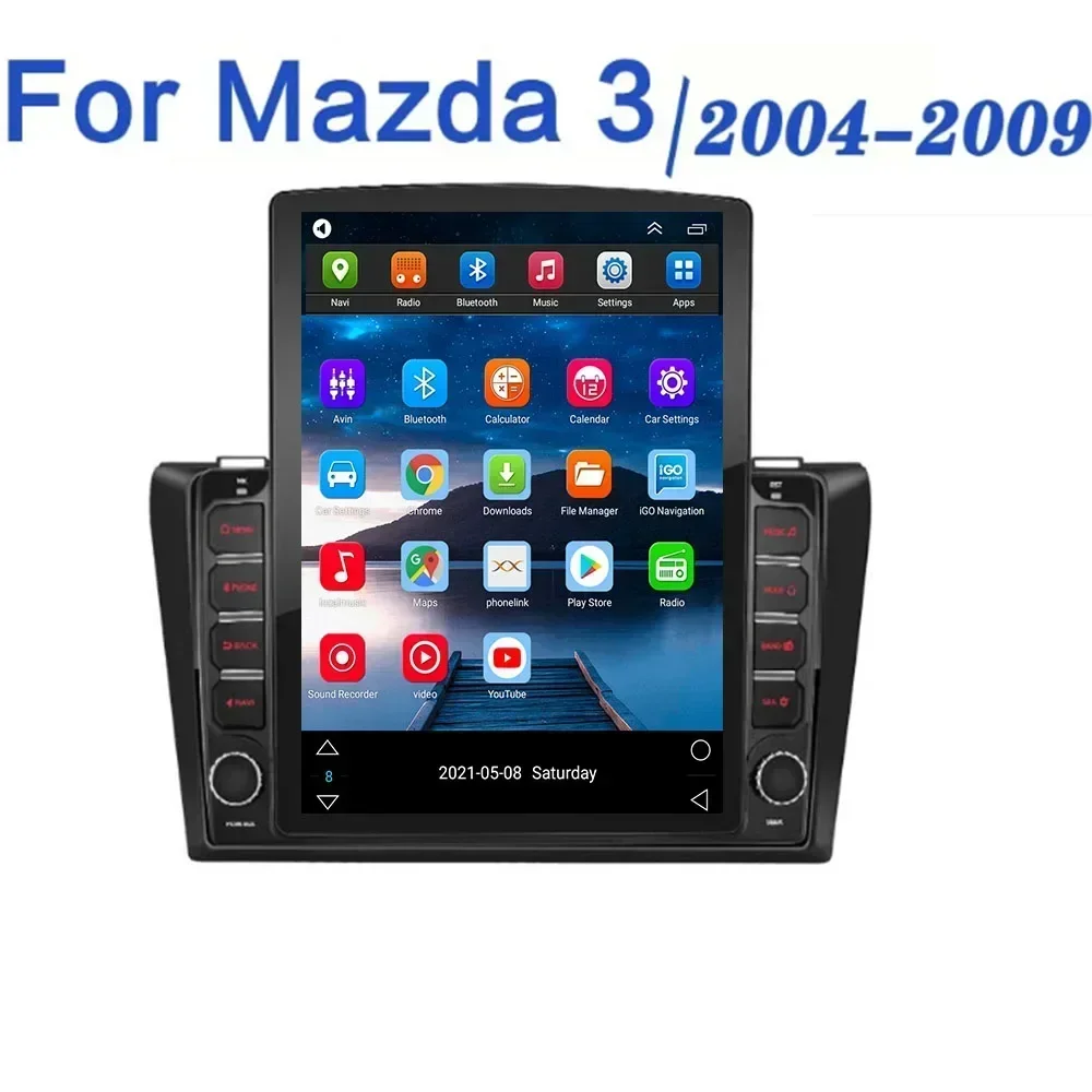 For Mazda 3 2004-2013 maxx 2 din Android Auto CarPlay Car Radio Video Multimedia Player Navigation 9.7