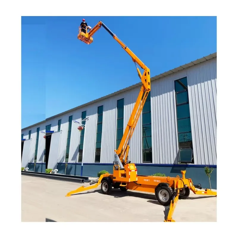 YG Customized 12m 14m 16m Cherry Picker Truck Mounted Boom Lift Man Lift Tow