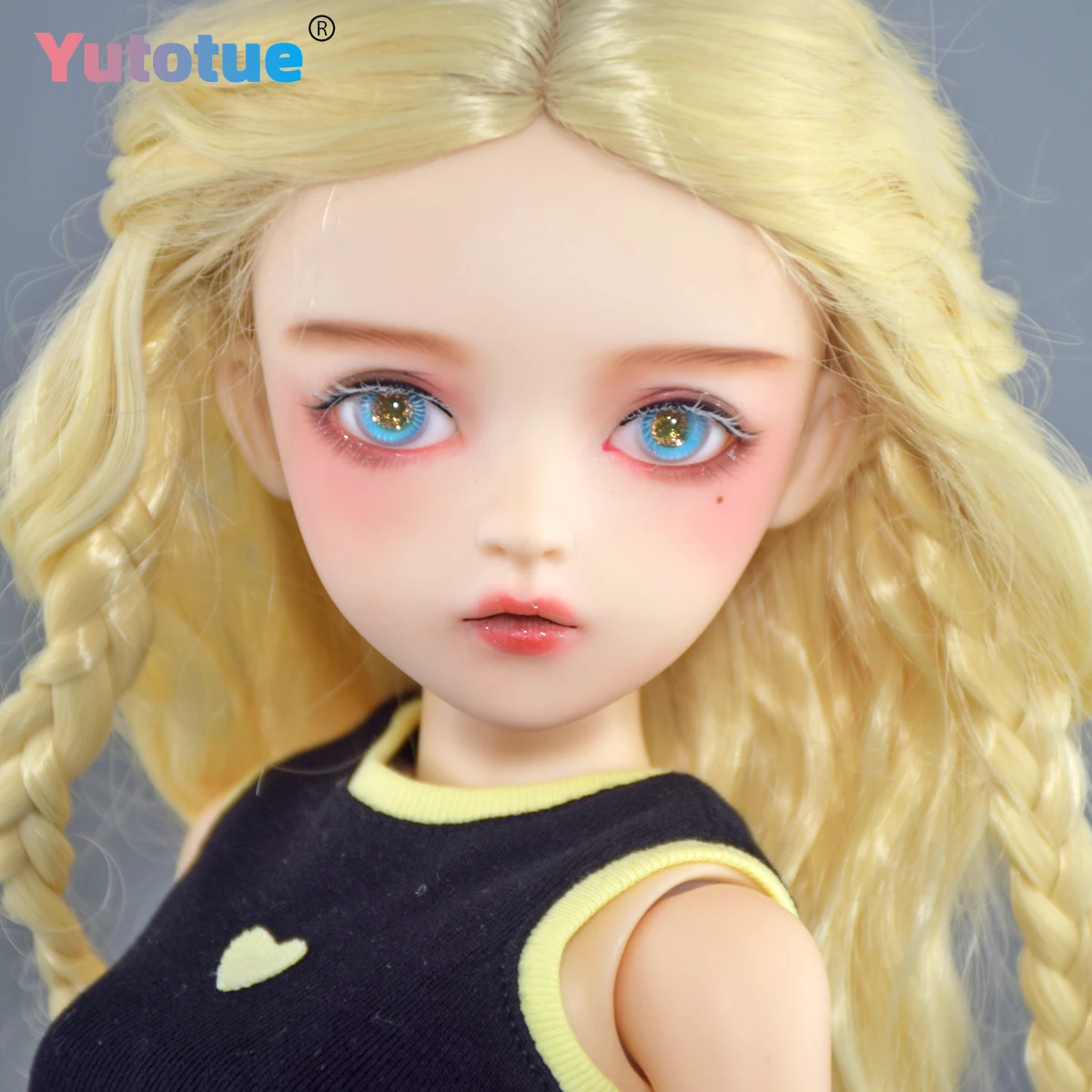 YUTOTUE 60cm Height Girl Doll Glitter Blue Eyes Blonde Wigs Fashion Outfits Removable 1/3 BJD Doll Toy