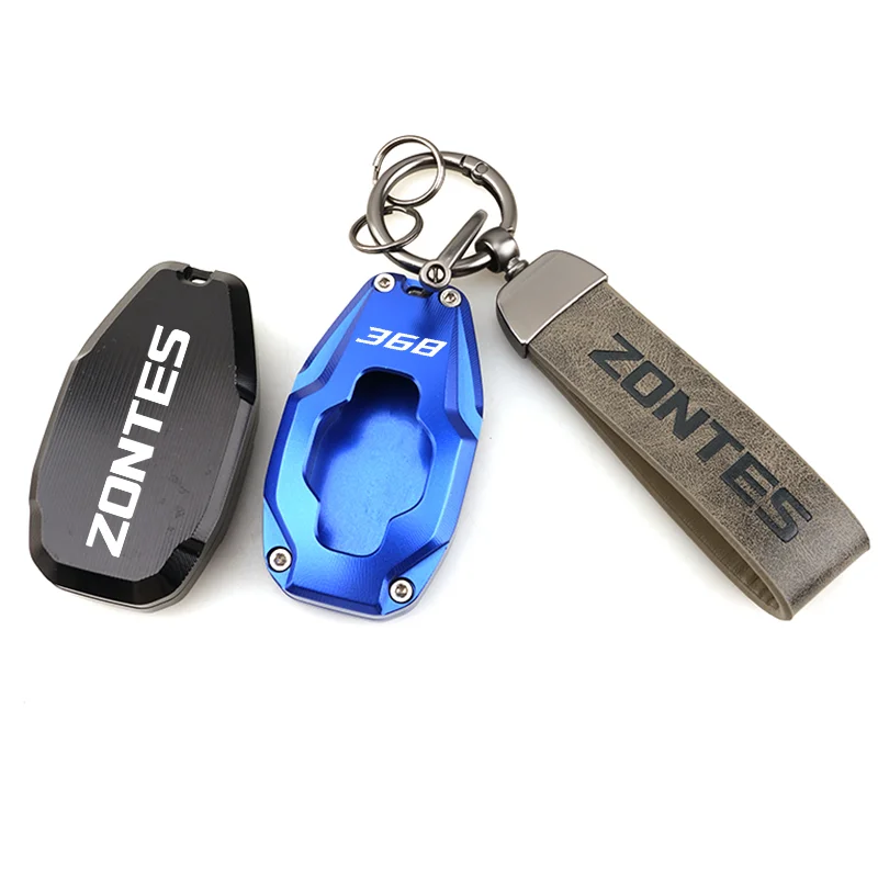ZONTES For 368E 368G 368D 368M Moto Accessories Adventure CNC Key Shell Cover & keychain Keyring 368K 150M 150D 350D 350M 703F