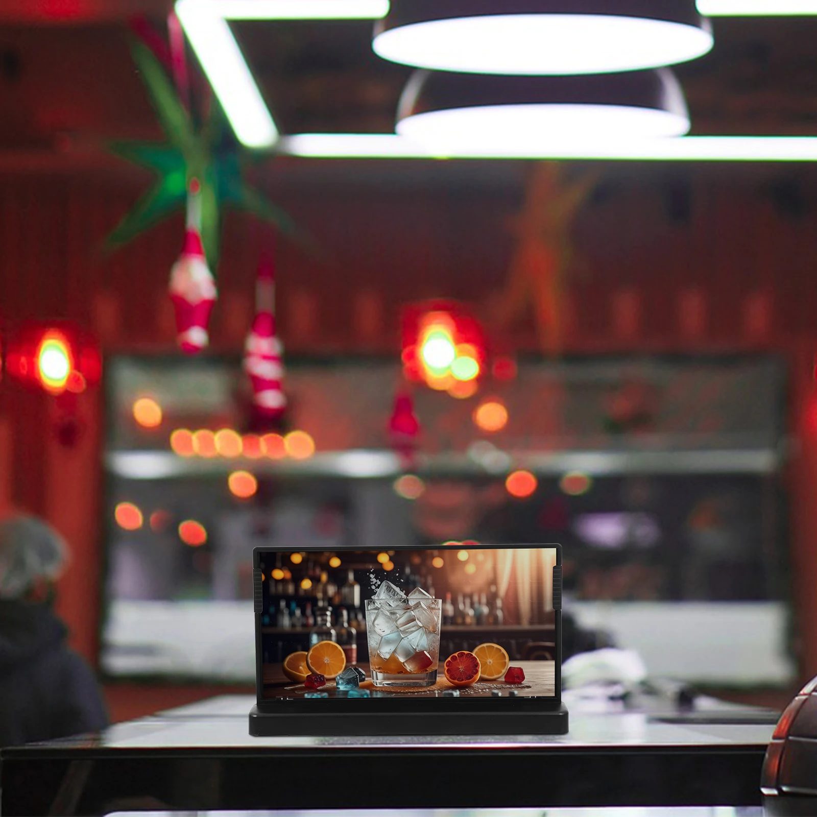 

Table Card Display Stand Clear Plastic Display Stand Sleek Style for Restaurant Shop Menu Holder Sign Holder