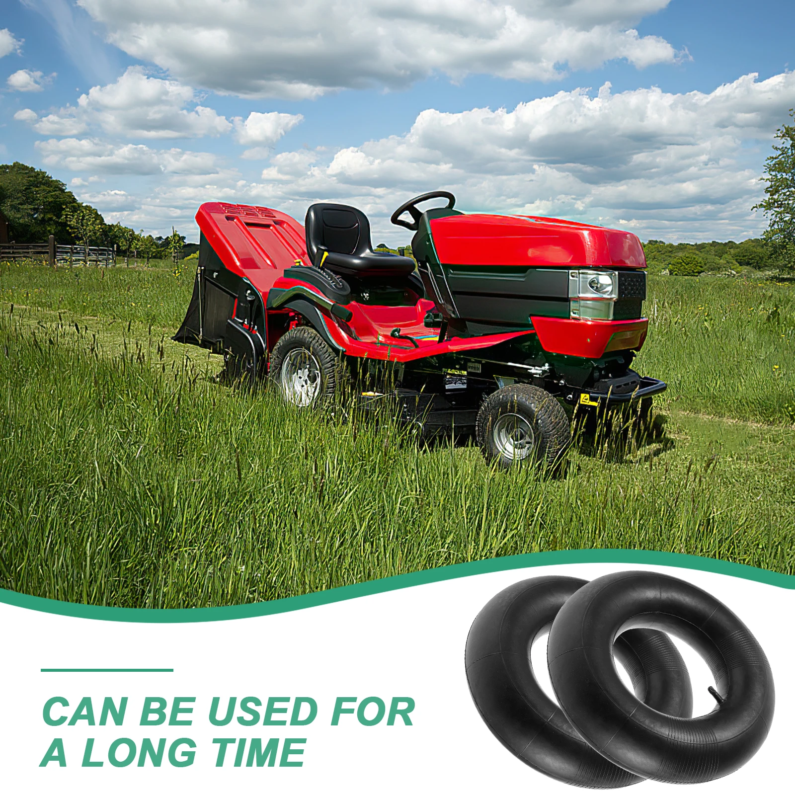 

2 pcs Thick Rubber Lawn Mower Tire Tubes 16 X 6.50-8 Wear Resistant Inner Tubes For Tractor Hand Trucks Wheelbarrows Pneumatic