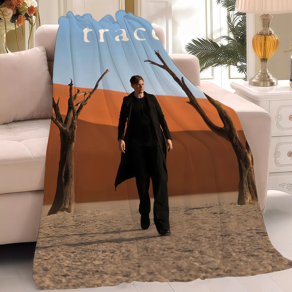 بطانية المغني مايكل باتريك كيلي دافئة وناعمة مناسبة لغرفة النوم وغرفة المعيشة والأريكة والسرير والمكتب والسفر والتخييم