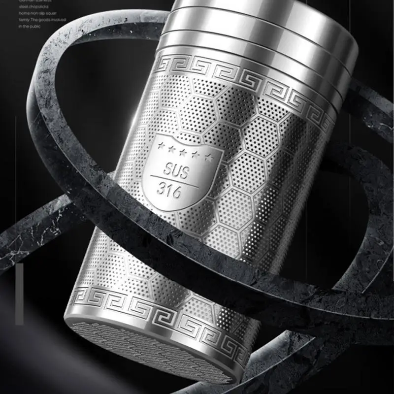 Tea Strainers For Loose Tea Stainless Steel Tea Infuser With Threaded Lid Extended Chain Hook Tea Strainer Loose Tea Holder Tea - Image 4
