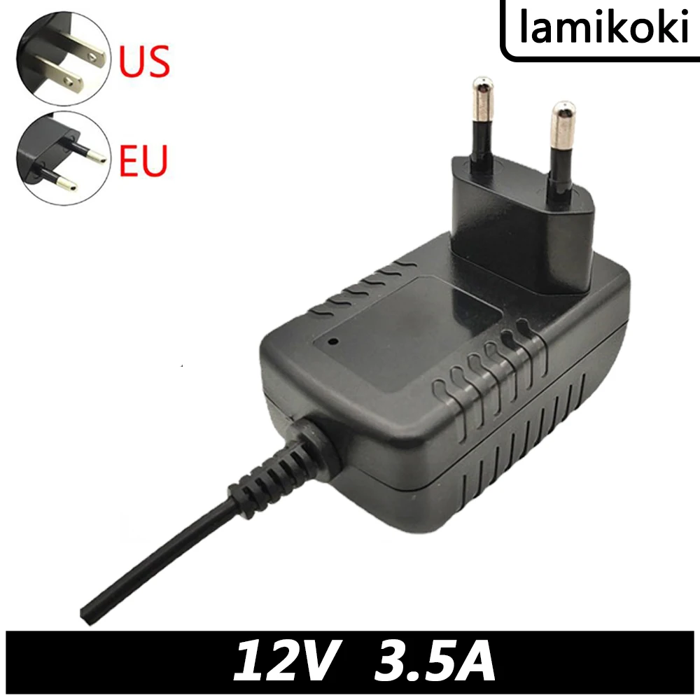 Adaptador de alimentação do transformador do furo redondo padrão britânico, DC 2m cabo, 5.5x2.1mm, 12V, 3.5A